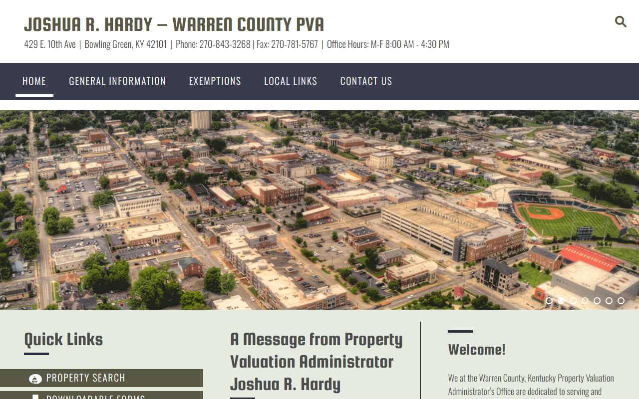 Warren County Clerk office in Bowling Green Kentucky maintains deed records