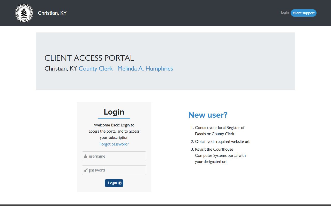 Kenton County Clerk office serving Covington Kentucky deed records