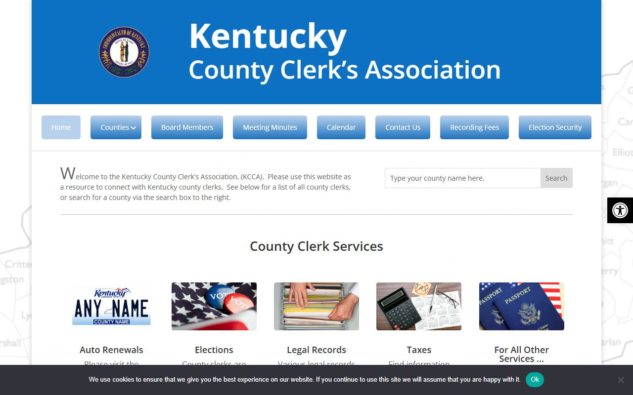 Kentucky County Clerks Association website for deed recording standards